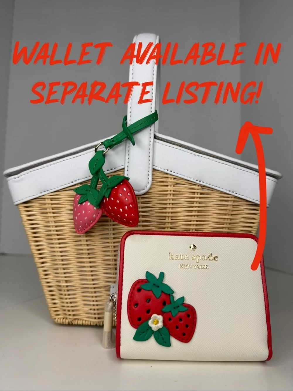 KATE SPADE NEW YORK PICNIC IN THE PARK BASKET BAG NWT